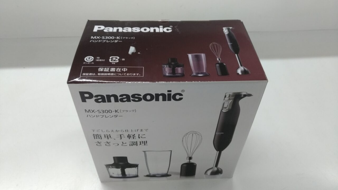 パナソニック【未使用品】Panasonic ハンドブレンダー MX-S300-K