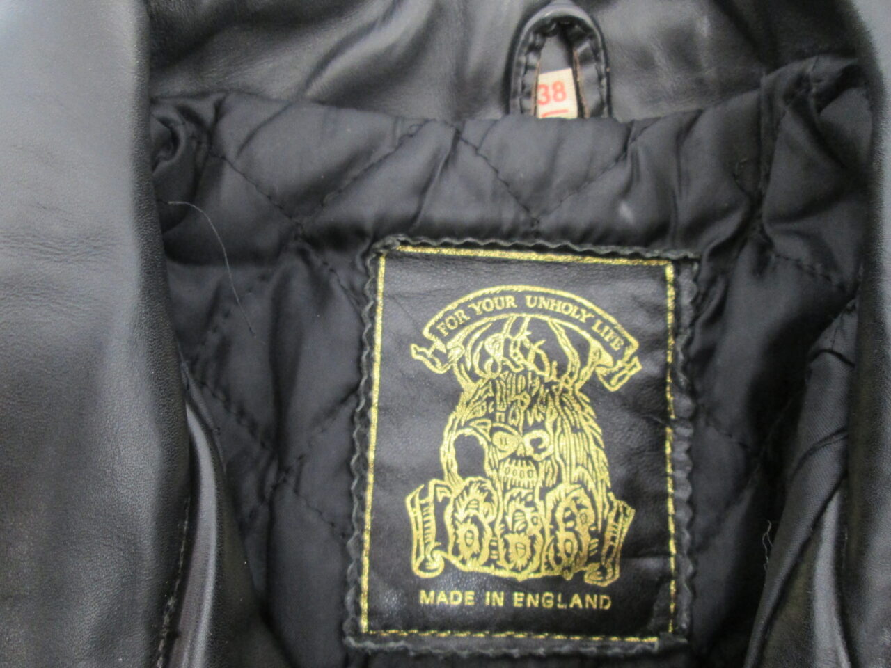 666 ダブルライダースジャケット サイズ38 黒 トリプルシックス 革 